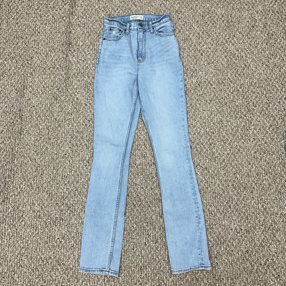 Abercrombie ultra high rise 90ms straight -slim